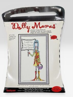 Dolly Mamas Counted Cross Stitch Kit Peace and Quiet #019-0458 Grandmacore